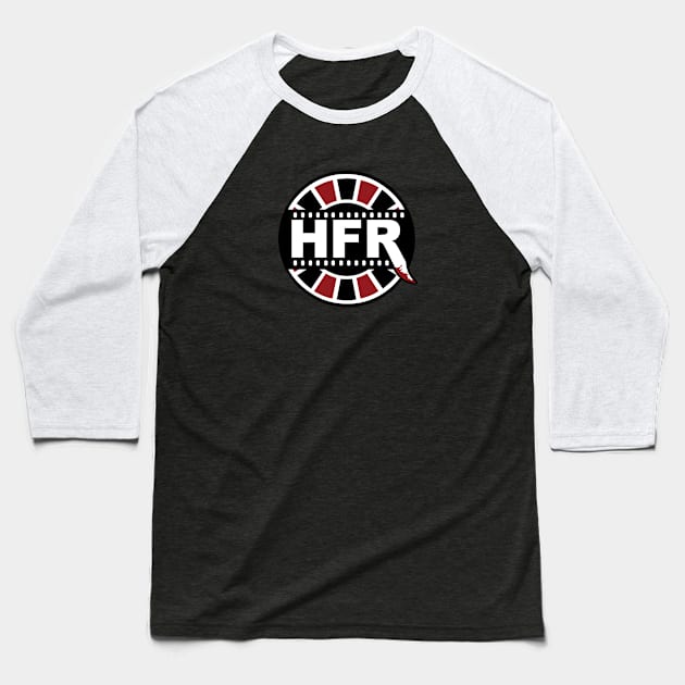 Horror Film Roulette Logo Baseball T-Shirt by STEELETEES